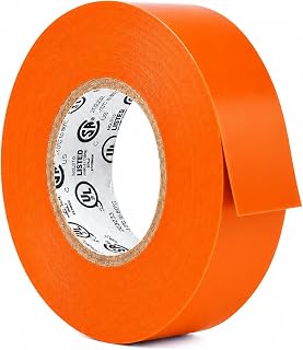 XJ564 Ruban isolant, 19 mm (3/4") x 18 m (60'), Orange, 7 mils