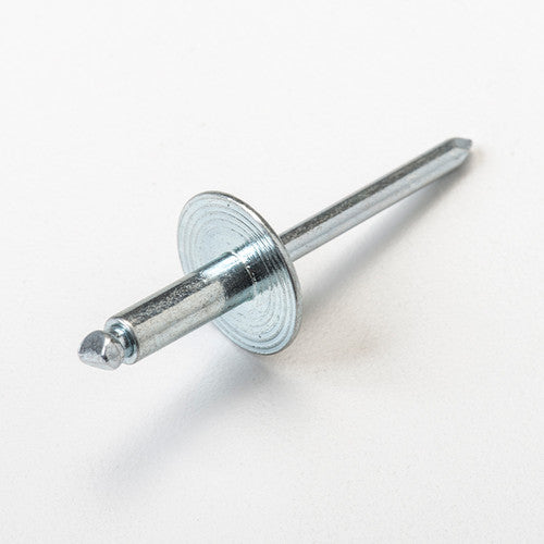 CALF616 RIVETS EN ALUMINIUM/ACIER ,TETE LARGE 3/16'' X 1'' PQT 25