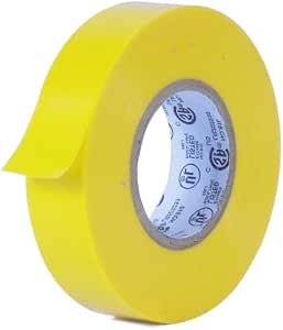 Ruban isolant, 19 mm (3/4") x 18 m (60'), Jaune, 7 mils- XH387