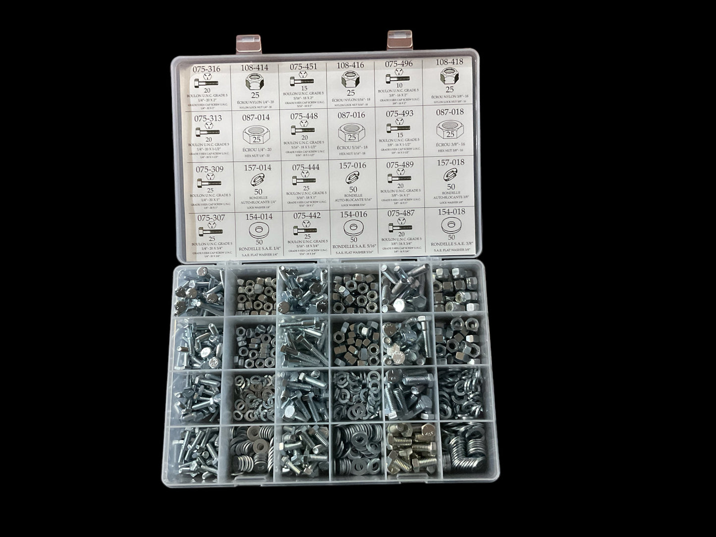 IMPERIAL GRADE 5 HEX HEAD BOLT SET – 690 PCS – Y-200