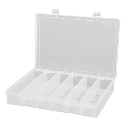 Boîtes compactes en polypropylène, 6 compartiments- CB507