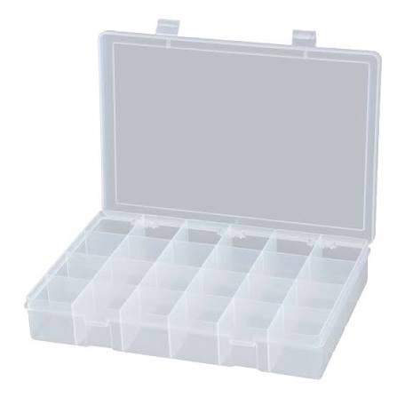 Boîtes compactes en polypropylène, 24 compartiments- CB505