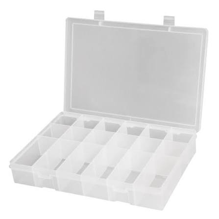 Boîtes compactes en polypropylène, 18 compartiments- CB511