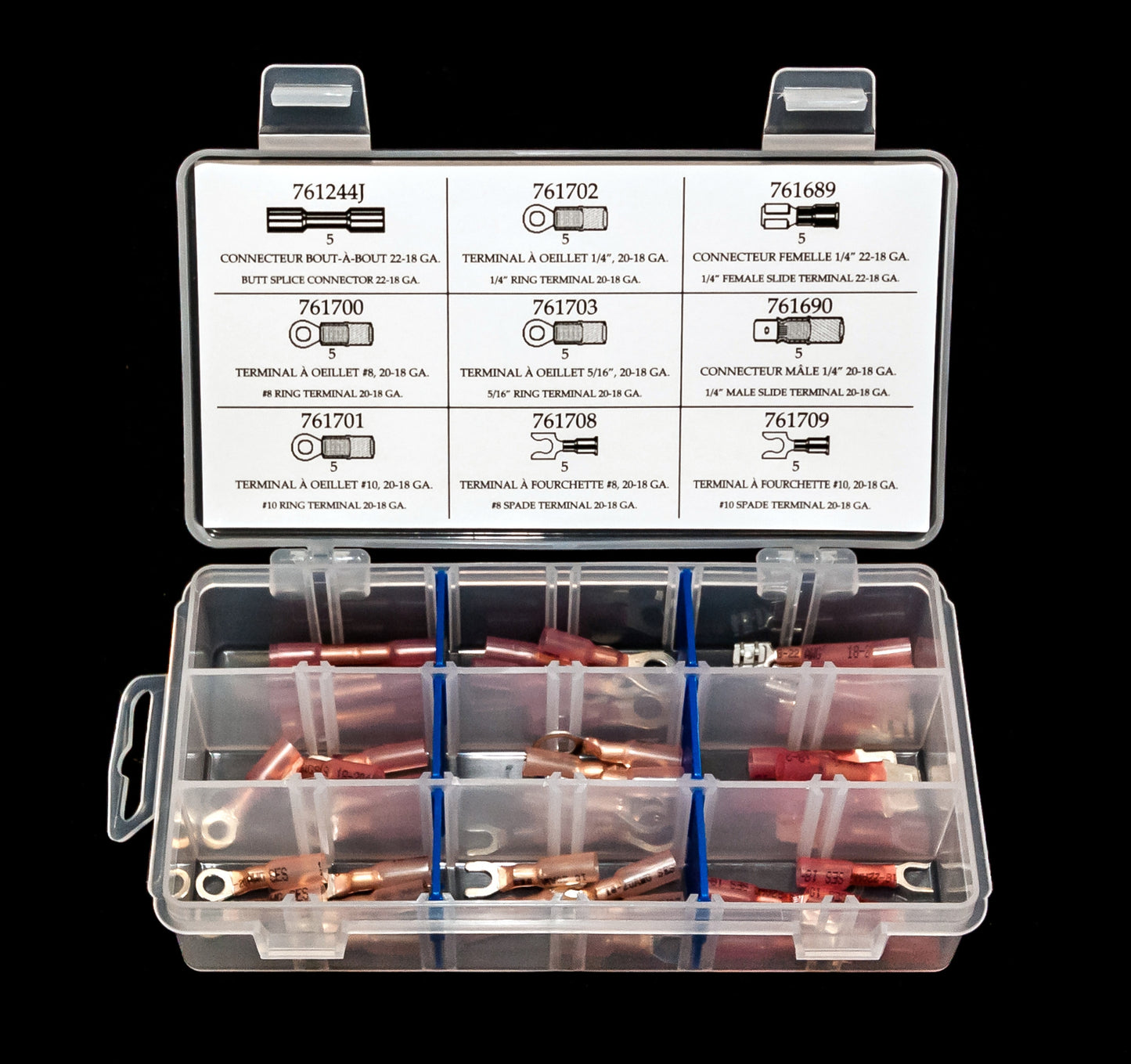 HEAT SHRINK TUBING 22-18 GA – Set of 45 Pieces - Y-10500