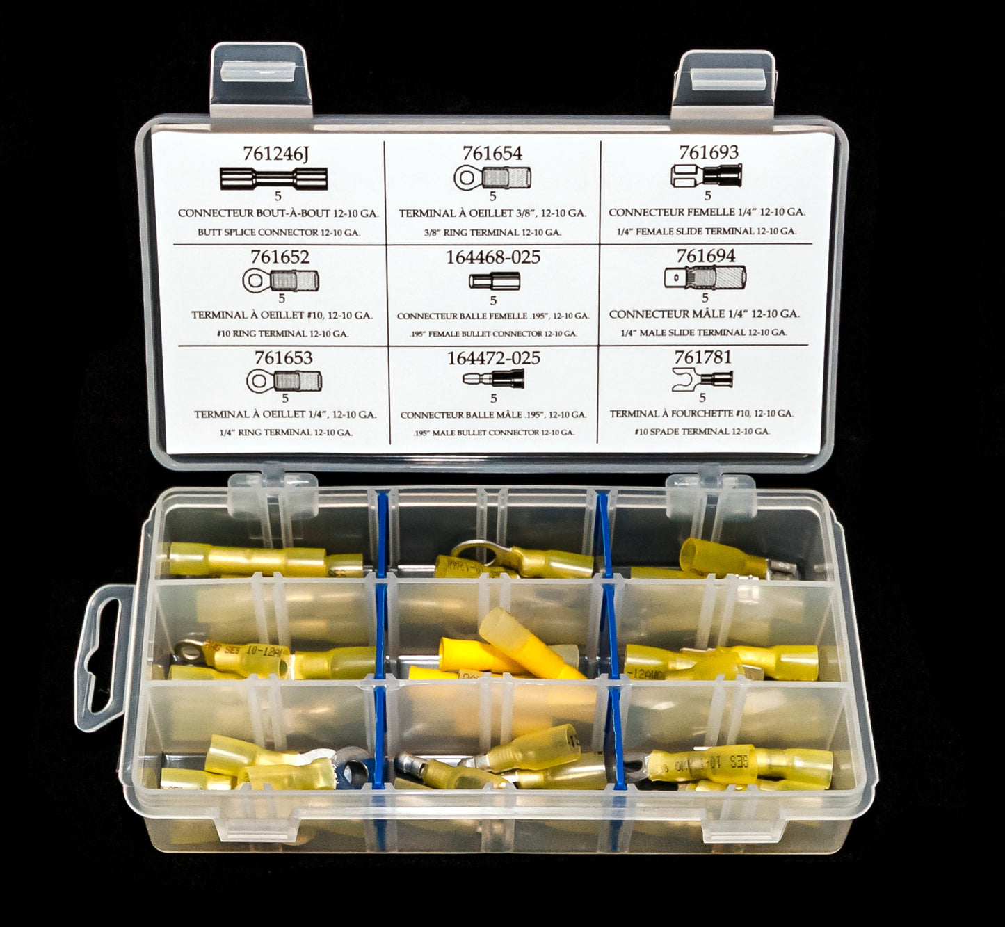 HEAT SHRINK TUBING 12-10 GA – 45-PCS SET - Y-10501