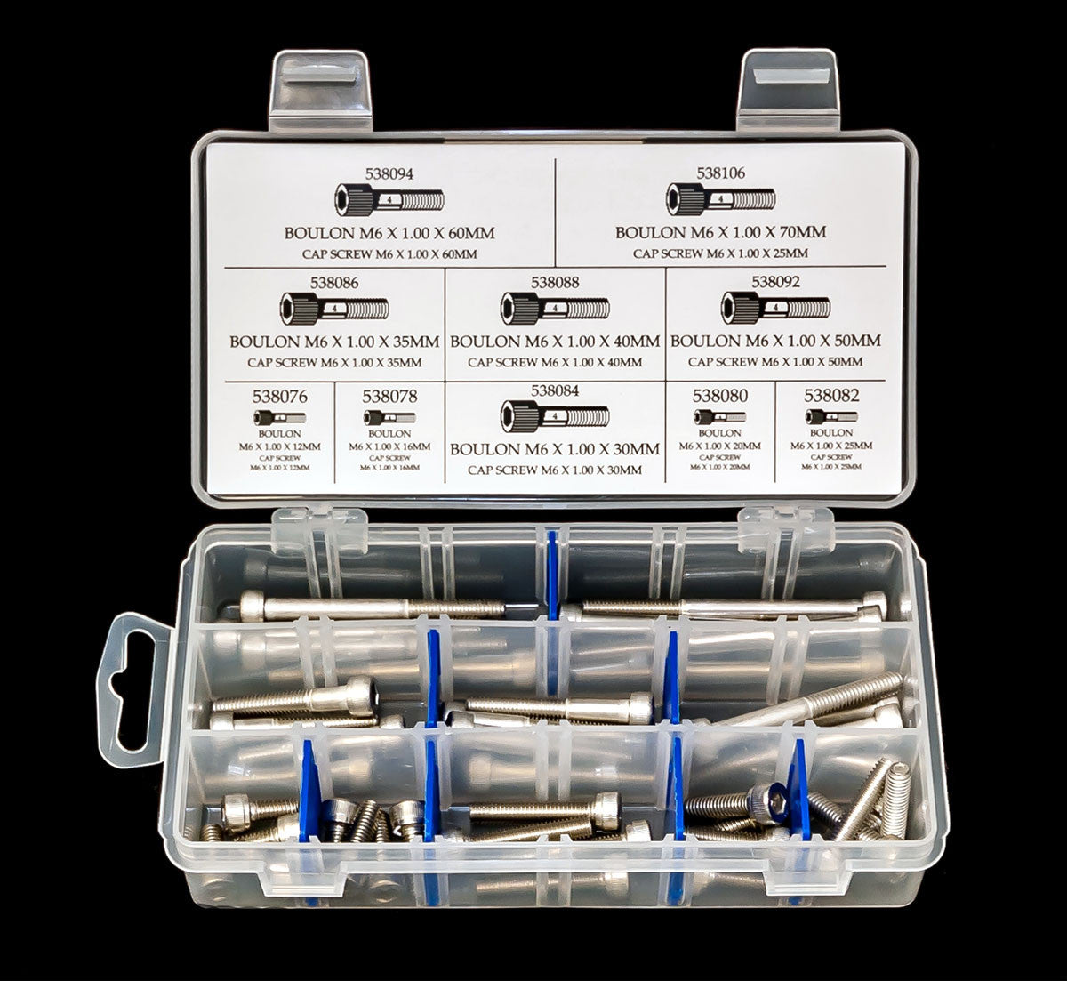 BOULONS M6 À TÊTE CYLINDRIQUE ALLEN – ACIER INOXYDABLE – ENSEMBLE DE 40 PIÈCES - Y-3001