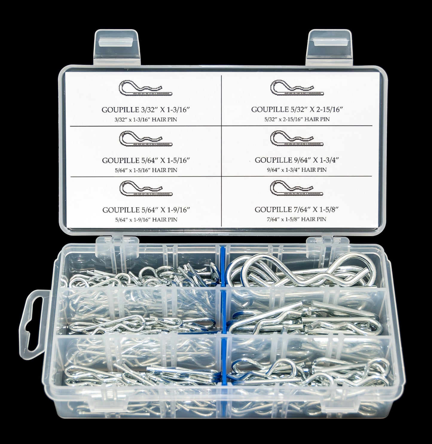 GOUPILLES EN ACIER TREMPÉ - ENSEMBLE DE 150 PIÈCES - Y-RDXA803