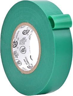 XH384 Ruban isolant, 19 mm (3/4") x 18 m (60'), Vert, 7 mils