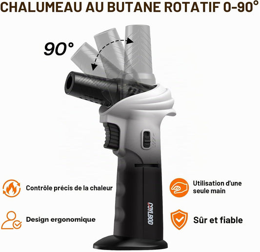 Chalumeau au butane, briquet à angle de rotation de 0-90°-  BS-816