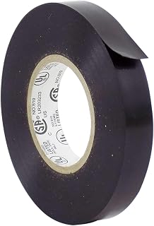XE890 Ruban isolant, 19 mm (3/4") x 18 m (60'), Noir, 7 mils