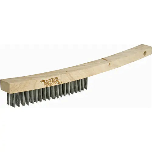 Brosse à récurer industrielle à manche long, Acier inoxydable-  NT611