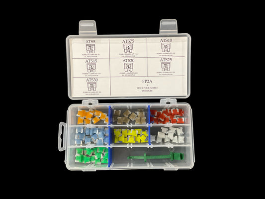 ATS LOW PROFILE BLADE FUSE SET 5 AMP TO 30 AMP WITH CLAMP INCLUDED (102PCS).