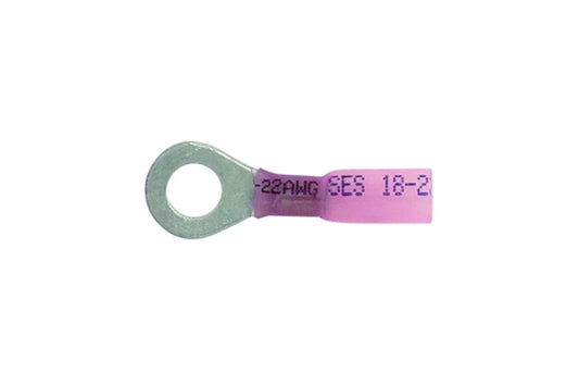 Cosses annulaires thermorétractables,  1/4 calibre 22 à 18, paquet de 25-  761702
