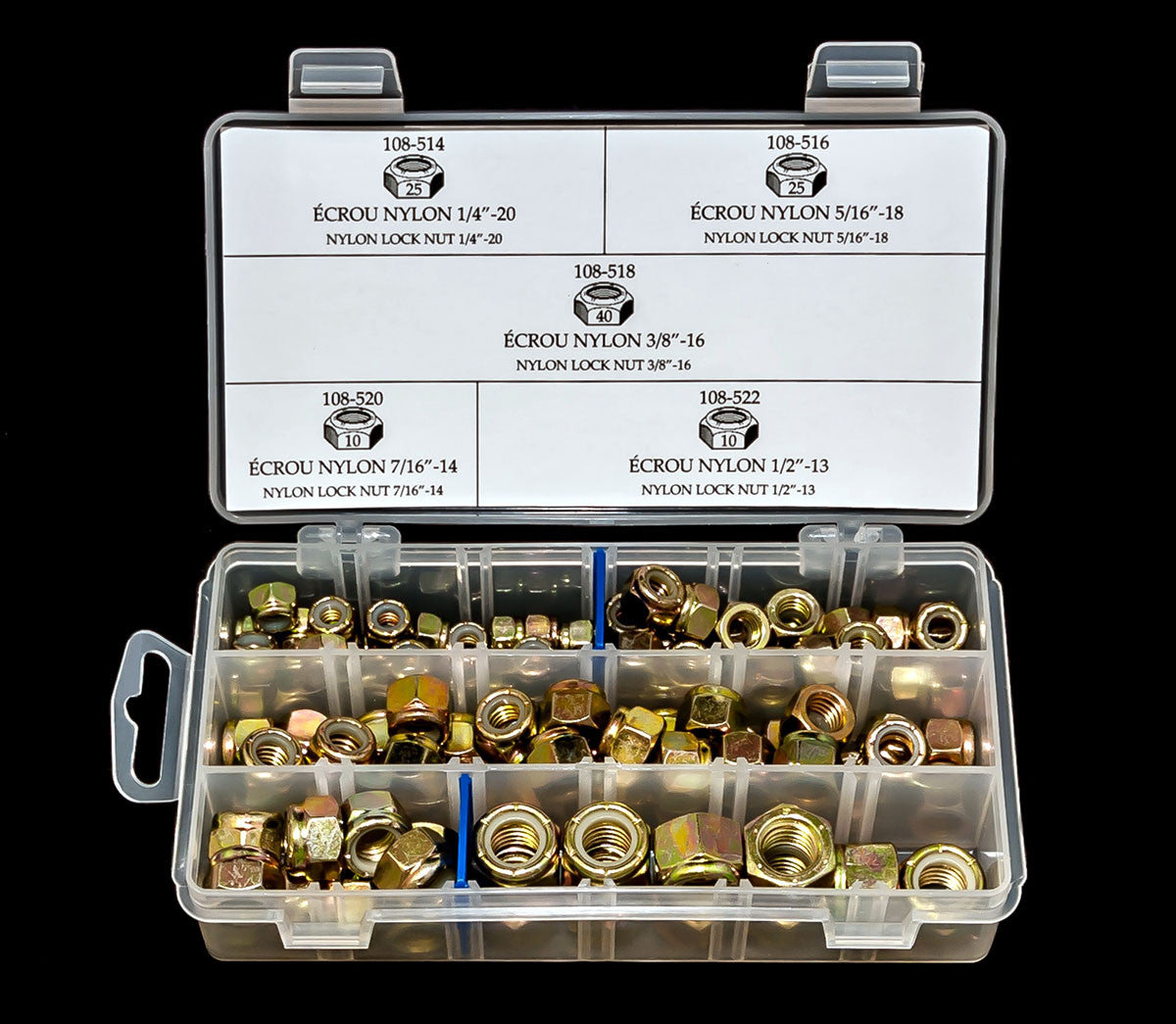 Y-258 - Grade 8 Nylon Fillet Nut Set